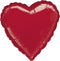 45CM HEART HX METALLIC RED